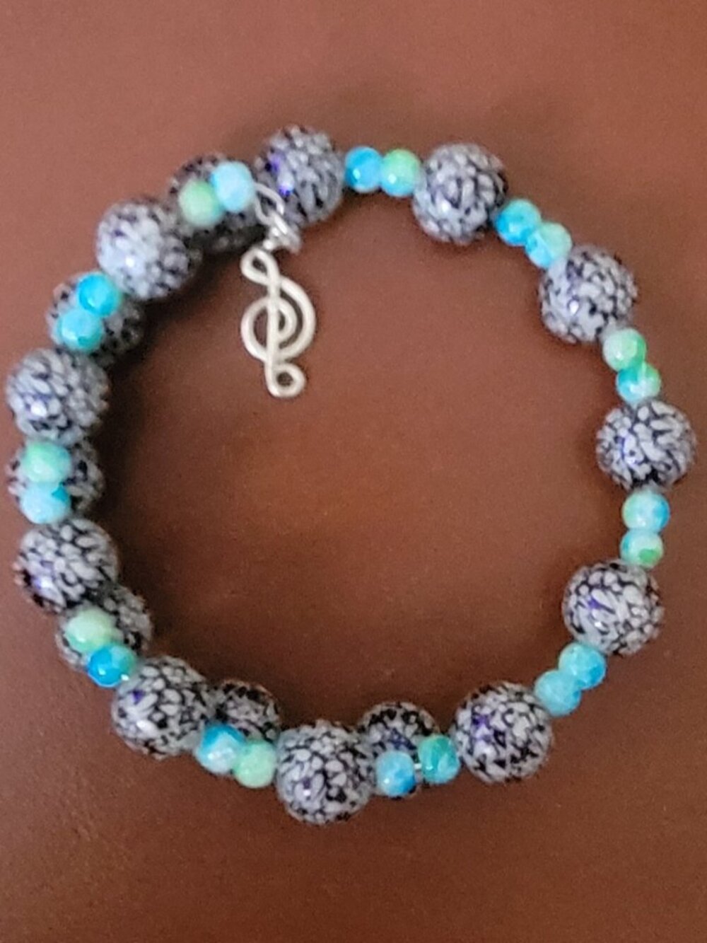 Turquoise and Small Turquoise Dividers with 2 Silver Charms